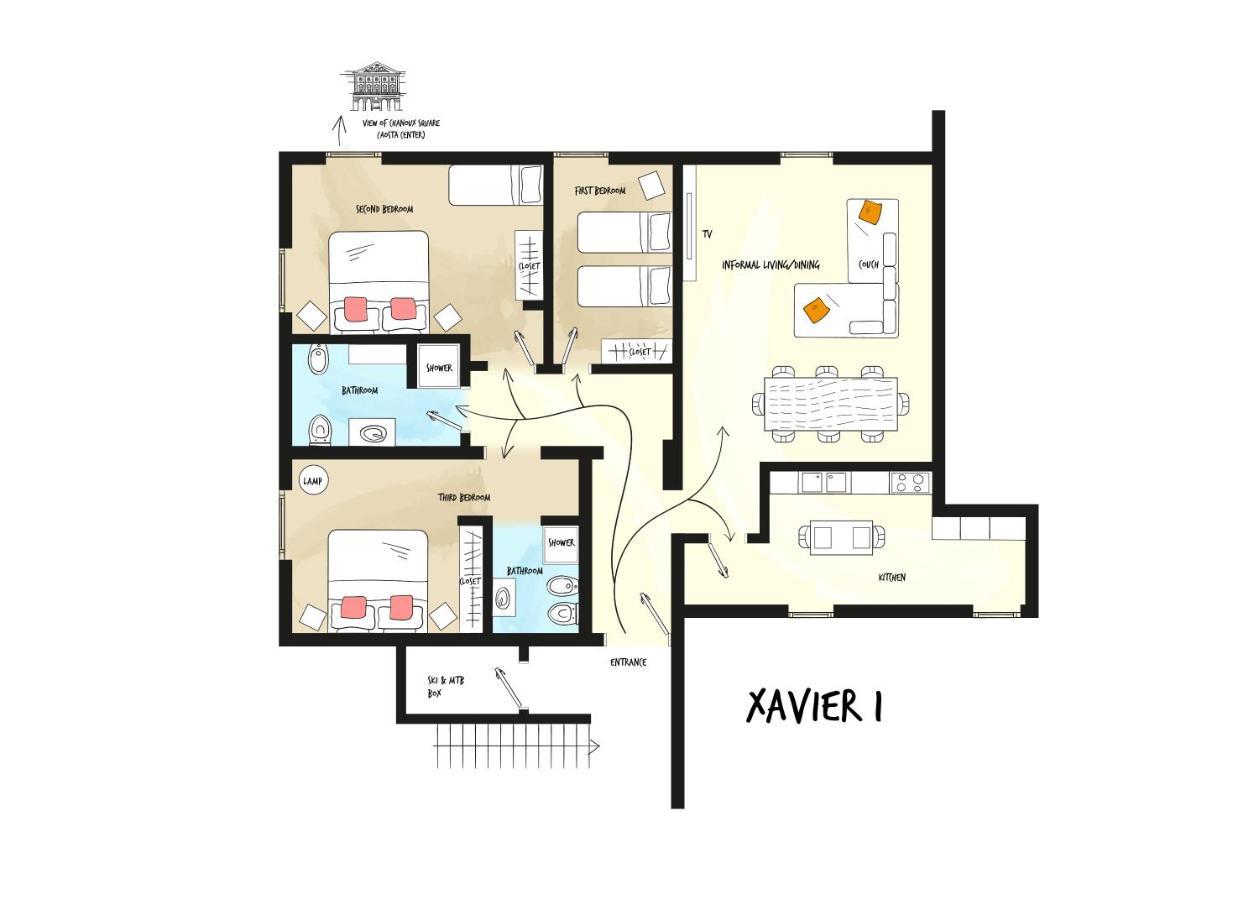 Alp Apartments Ski & Bike - Xavier Aosta Bagian luar foto